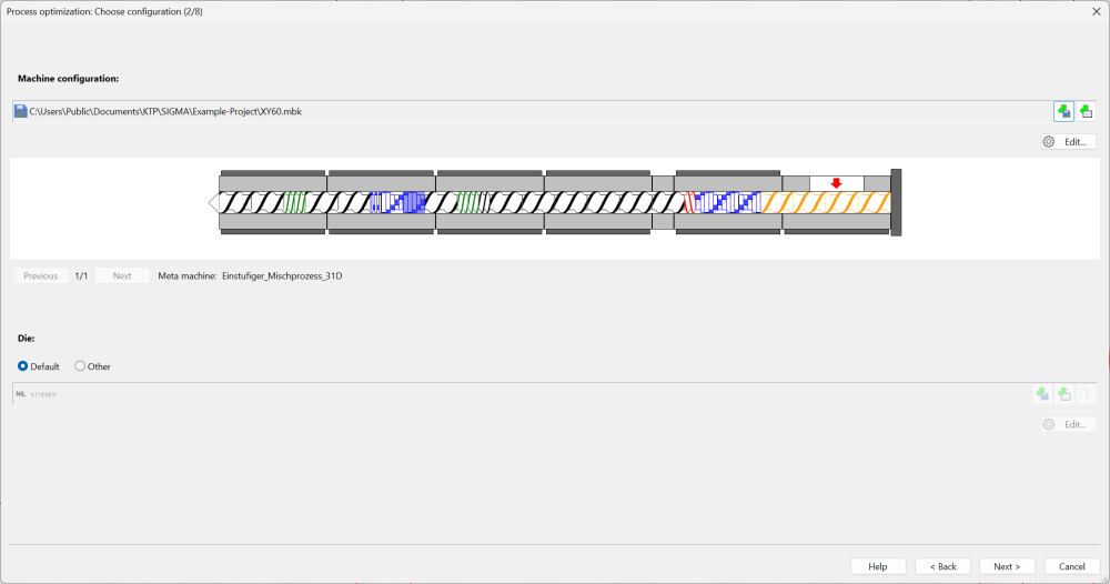 Process optimization – Choose configuration (2/8) Process optimization – Choose configuration (2/8)